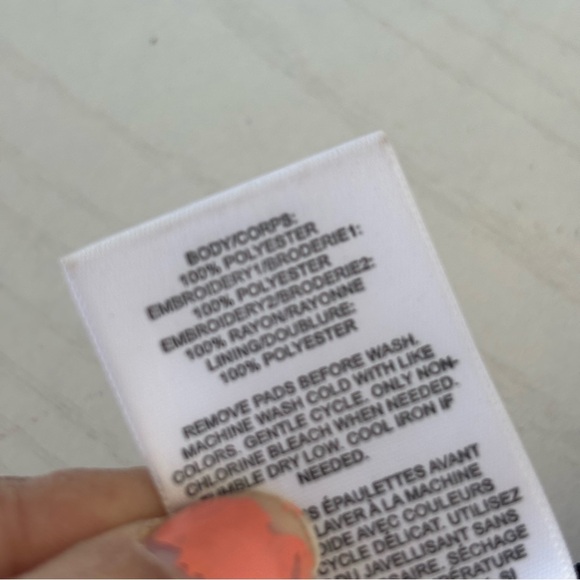 Express Floral Embroidered Black Bralette - Picture 7 of 7